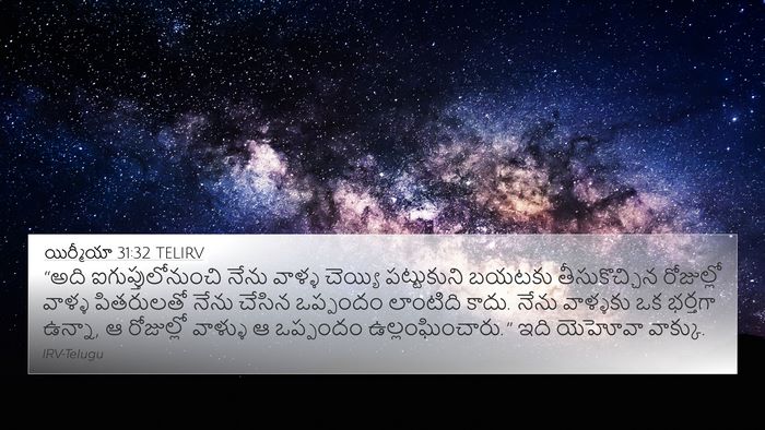 యిర్మీయా 31:32 TELIRV Bible Verse Image