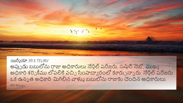 యిర్మీయా 39:3 TELIRV Bible Verse Image