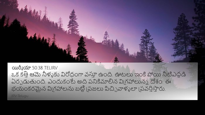 యిర్మీయా 50:38 TELIRV Bible Verse Image
