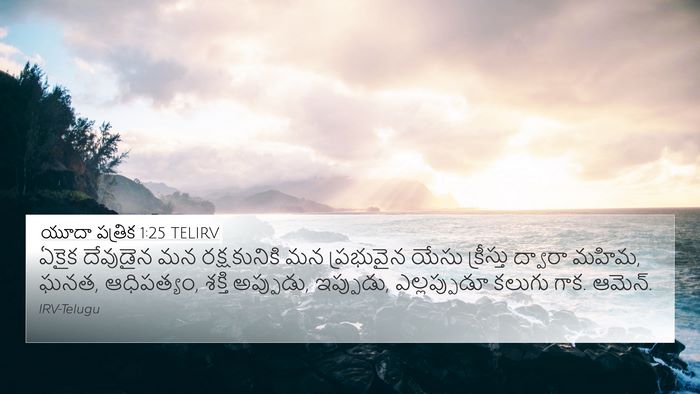 యూదా పత్రిక 1:25 TELIRV Bible Verse Image