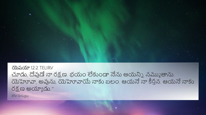 యెషయా 12:2 TELIRV Bible Verse Image