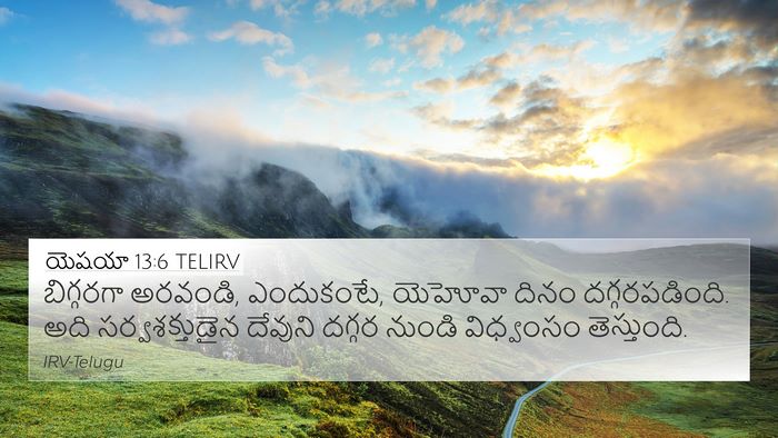 యెషయా 13:6 TELIRV Bible Verse Image