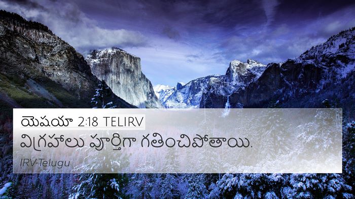 యెషయా 2:18 TELIRV Bible Verse Image