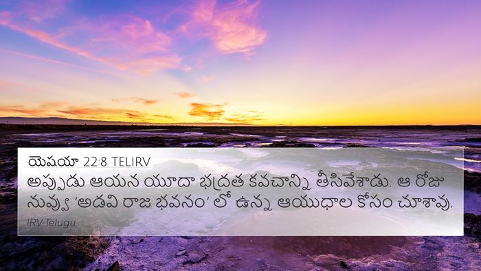 యెషయా 22:8 TELIRV Bible Verse Image