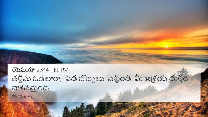 యెషయా 23:14 TELIRV Bible Verse Image