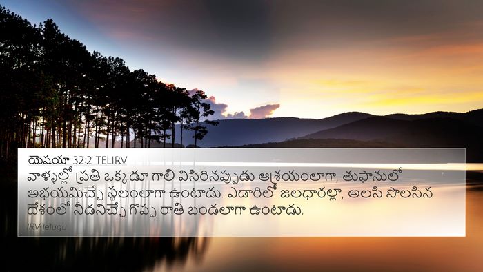 యెషయా 32:2 TELIRV Bible Verse Image