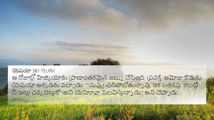 యెషయా 38:1 TELIRV Bible Verse Image