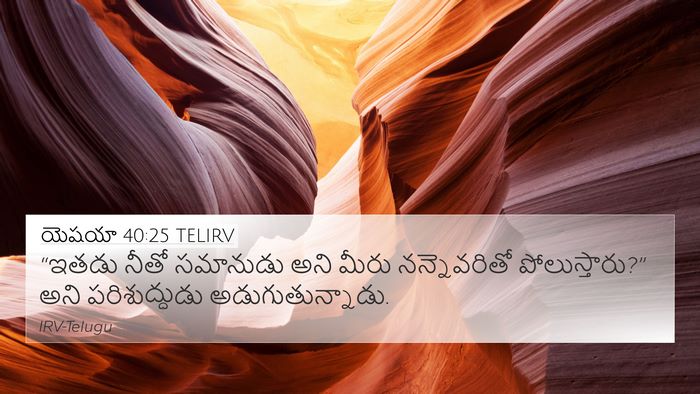 యెషయా 40:25 TELIRV Bible Verse Image
