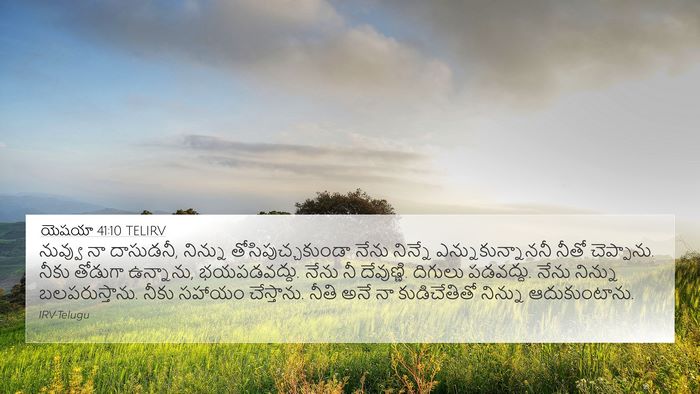 యెషయా 41:10 TELIRV Bible Verse Image