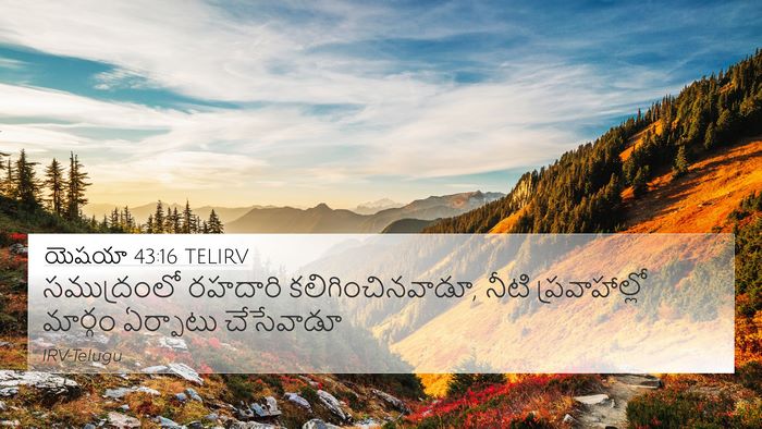 యెషయా 43:16 TELIRV Bible Verse Image