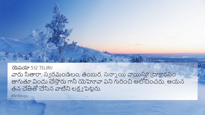 యెషయా 5:12 TELIRV Bible Verse Image