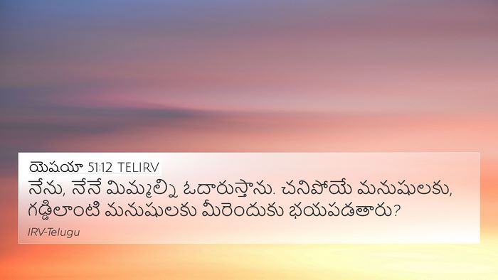 యెషయా 51:12 TELIRV Bible Verse Image
