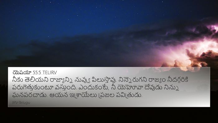యెషయా 55:5 TELIRV Bible Verse Image