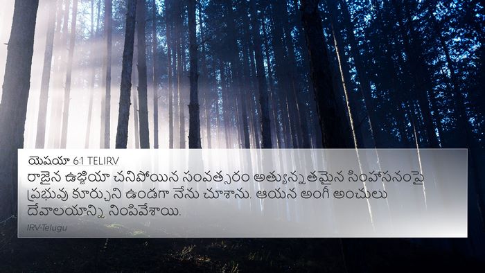 యెషయా 6:1 TELIRV Bible Verse Image