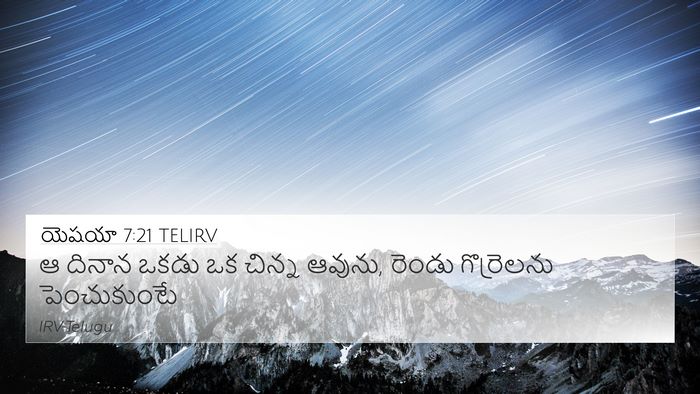 యెషయా 7:21 TELIRV Bible Verse Image