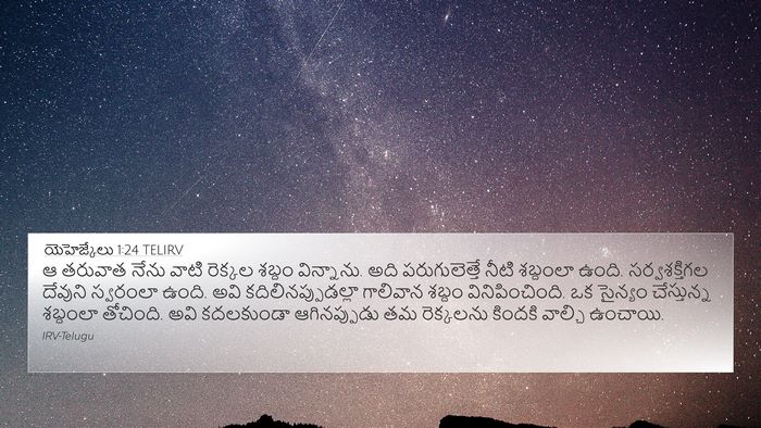 యెహెజ్కేలు 1:24 TELIRV Bible Verse Image