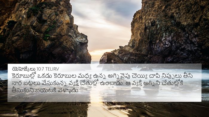 యెహెజ్కేలు 10:7 TELIRV Bible Verse Image