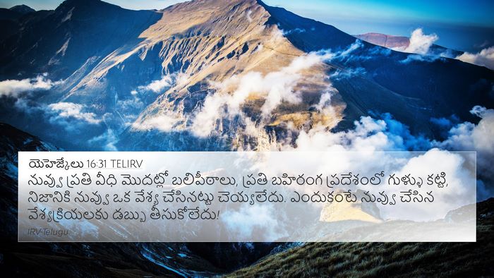 యెహెజ్కేలు 16:31 TELIRV Bible Verse Image