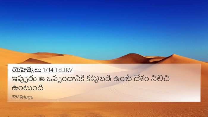 యెహెజ్కేలు 17:14 TELIRV Bible Verse Image