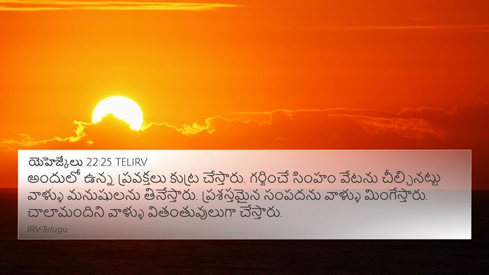 యెహెజ్కేలు 22:25 TELIRV Bible Verse Image