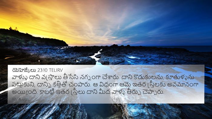 యెహెజ్కేలు 23:10 TELIRV Bible Verse Image