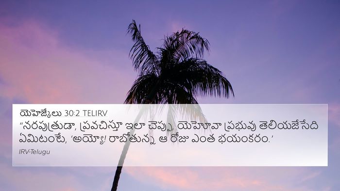 యెహెజ్కేలు 30:2 TELIRV Bible Verse Image