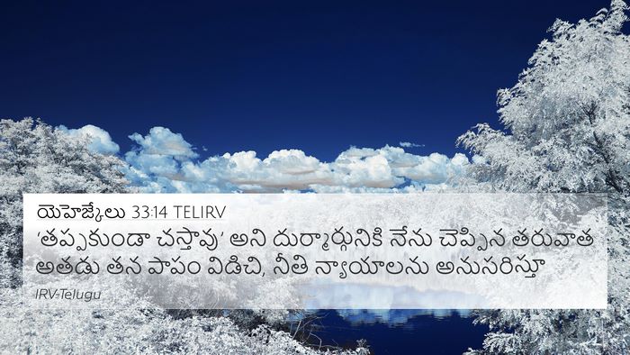 యెహెజ్కేలు 33:14 TELIRV Bible Verse Image
