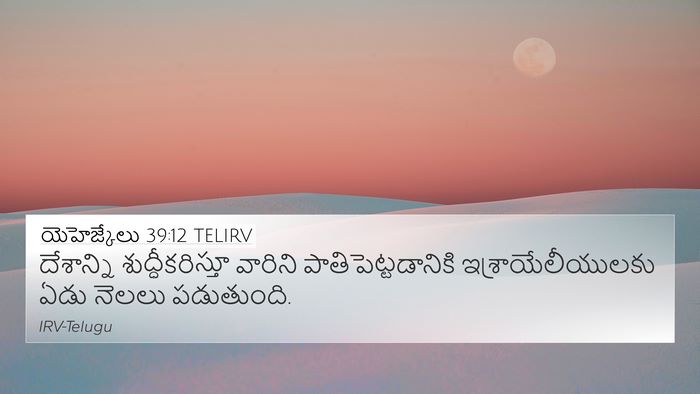 యెహెజ్కేలు 39:12 TELIRV Bible Verse Image