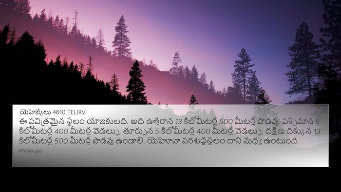 యెహెజ్కేలు 48:10 TELIRV Bible Verse Image