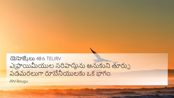 యెహెజ్కేలు 48:6 TELIRV 4K Wallpaper - ఎఫ్రాయిమీయుల - 4K Wallpaper Bible Verse