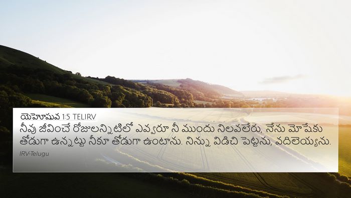 యెహోషువ 1:5 TELIRV Bible Verse Image