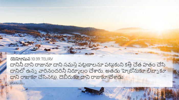 యెహోషువ 10:39 TELIRV Bible Verse Image