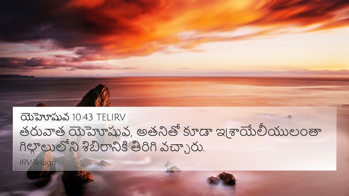 యెహోషువ 10:43 TELIRV Bible Verse Image