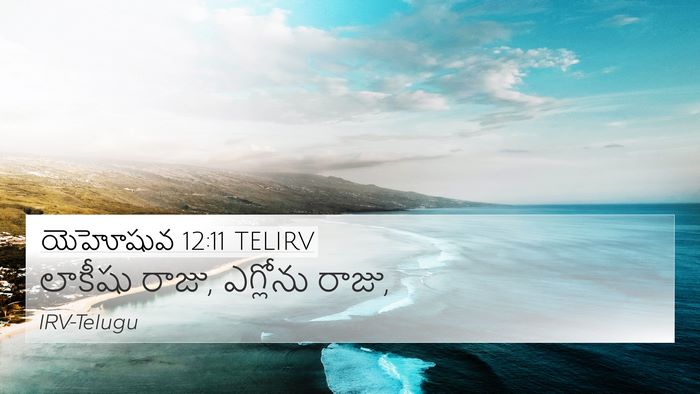 యెహోషువ 12:11 TELIRV 4K Wallpaper - లాకీషు రాజు, - 4K Wallpaper Bible Verse
