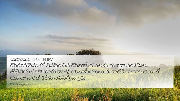 యెహోషువ 15:63 TELIRV Bible Verse Image