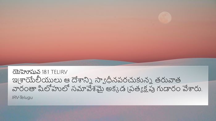 యెహోషువ 18:1 TELIRV Bible Verse Image