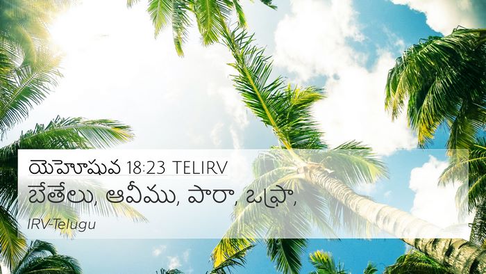 యెహోషువ 18:23 TELIRV Bible Verse Image