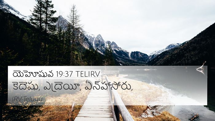 యెహోషువ 19:37 TELIRV Bible Verse Image