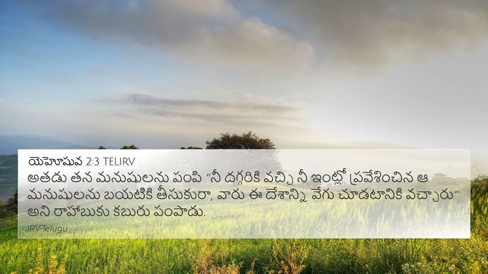 యెహోషువ 2:3 TELIRV Bible Verse Image