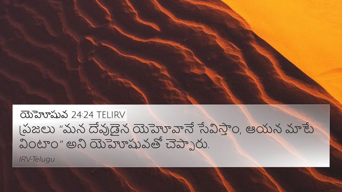 యెహోషువ 24:24 TELIRV Bible Verse Image