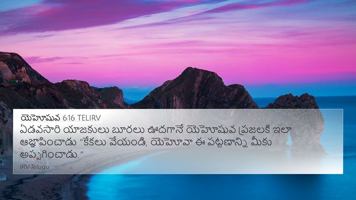 యెహోషువ 6:16 TELIRV Bible Verse Image