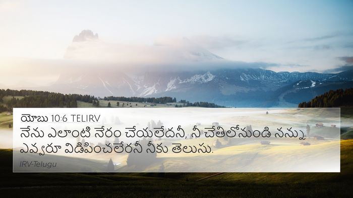 యోబు 10:6 TELIRV Bible Verse Image