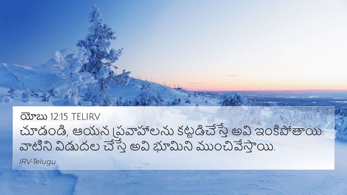 యోబు 12:15 TELIRV Bible Verse Image