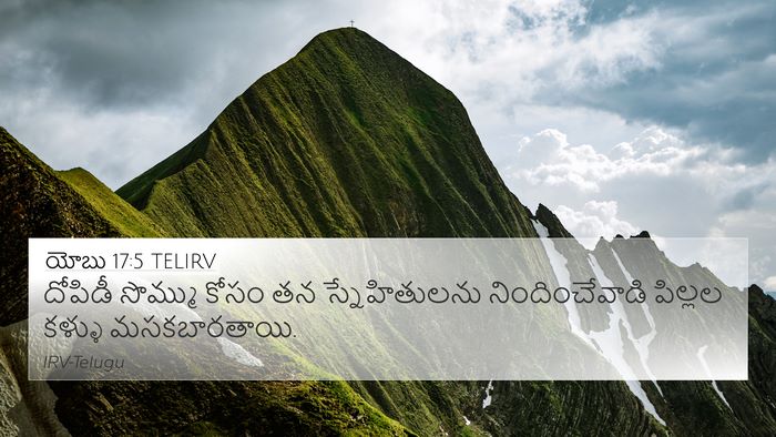 యోబు 17:5 TELIRV Bible Verse Image