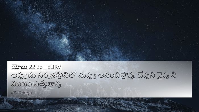 యోబు 22:26 TELIRV Bible Verse Image