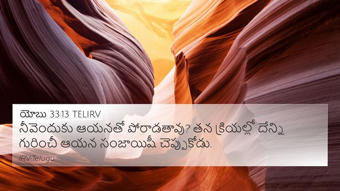 యోబు 33:13 TELIRV Bible Verse Image