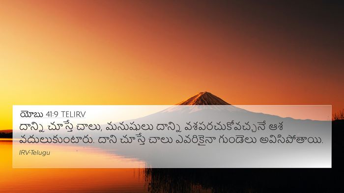 యోబు 41:9 TELIRV 4K Wallpaper - దాన్ని చూస్తే - 4K Wallpaper Bible Verse