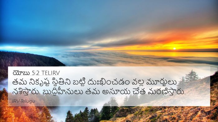 యోబు 5:2 TELIRV Bible Verse Image