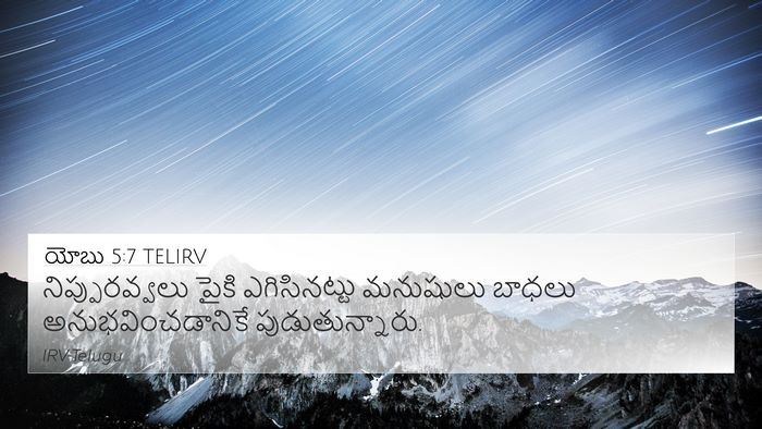 యోబు 5:7 TELIRV Bible Verse Image