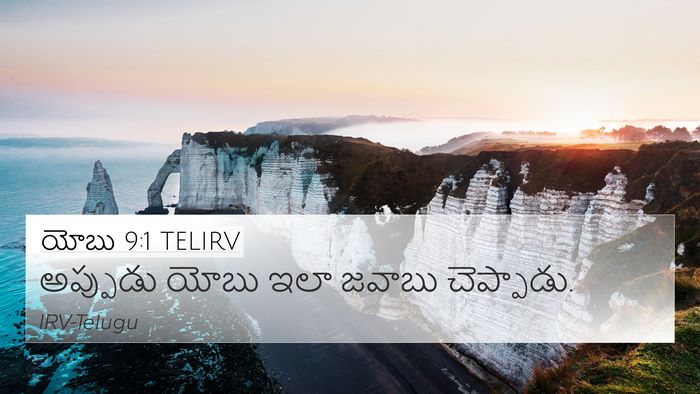 యోబు 9:1 TELIRV 4K Wallpaper - అప్పుడు యోబు ఇలా - 4K Wallpaper Bible Verse